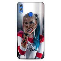 Huawei Honor 8x Uyumlu Kılıf Harley Quinn (25) Antişok Kapak Kiremit