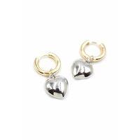 Kalp Küpe - Gümüş