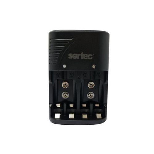 Sertech 9 Volt Pil Şarj Cihazı- 4 Pil Uyumlu Destekli