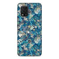 Xiaomi Mi 10 Lite Kılıf Doodle Gemi Turlari Arka Kapak Silikon Koruma Full Koruyucu