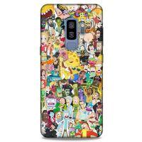 Samsung Galaxy S9 Plus Uyumlu Kılıf Rick And Morty (36) Glitter Kılıf Cop Morty