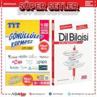 Gönüllüler Karması TYT Altın Deneme ve AKM Dil Bilgisi Soru Bankası Seti 2 Kitap