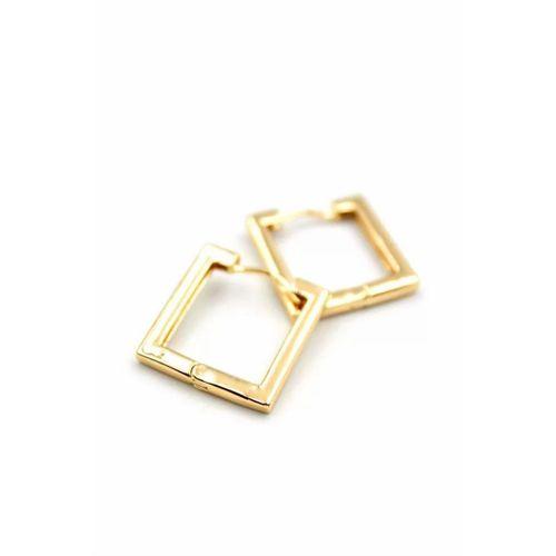 Kare Halka Küpe - Altın
