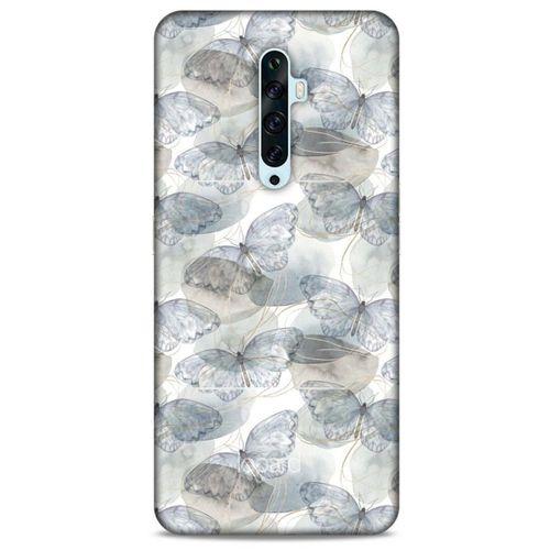 Oppo Reno 2z Kılıf Kelebek Etkisi (29) Arka Koruma Kılıfı Kırmızı Yeşil