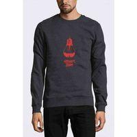 Stranger Things Ampul Baskılı Füme Antrasit Erkek Sweatshirt