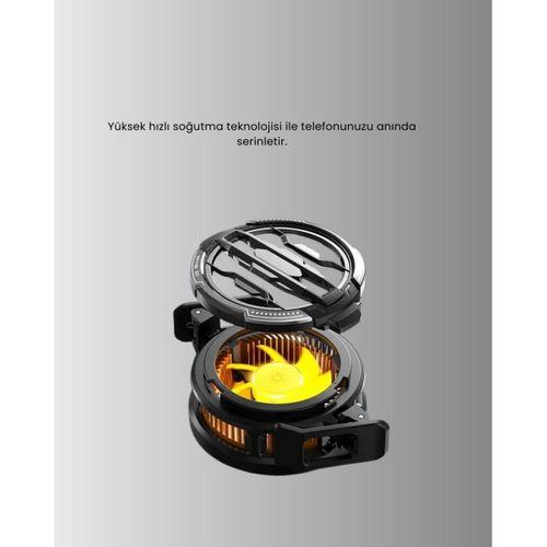 Rgb Işıklı Sessiz Fanlı Telefon Soğutucu
