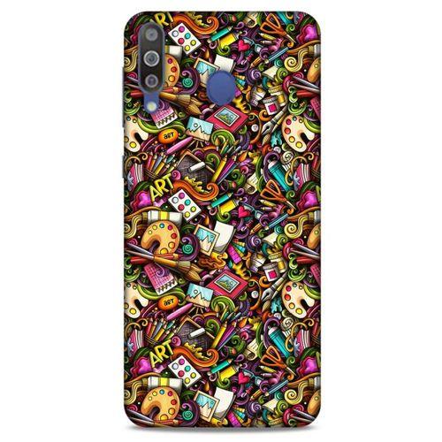 Graffitix (18) Desenli Silikon Kapak Samsung Galaxy M30 Kılıf