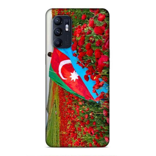 Oppo Reno 6 4G Uyumlu Kılıf Azarbaijan (8) Baskılı Kılıf Azərbaycan Lale