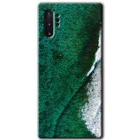 Potkal Hediye Fabrikası Samsung Galaxy Note 10 Plus HD Baskılı Kılıf + 9D Tam Ekran Koruyucu - Yeşil Okyanus