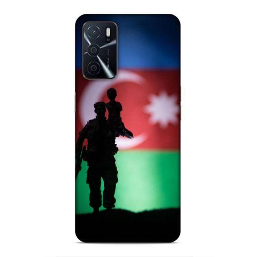 Oppo A16 Uyumlu Kılıf Azarbaijan (14) Lansman Kılıf Asker Bayrak