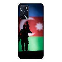 Oppo A16 Uyumlu Kılıf Azarbaijan (14) Lansman Kılıf Asker Bayrak