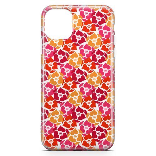 Apple iPhone 11 Pro Max Kılıf Sevimli Kalpler Arka Kapak Koruma Desenli Full Koruyucu