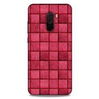 Xiaomi Pocophone F1 Kılıf Patchwork (29) Arka Koruma Kılıfı Pembe