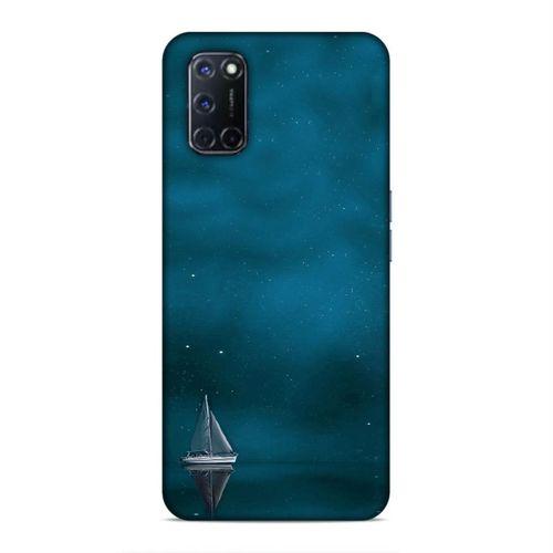 Oppo A52 Kılıf Mavi Gemi Arka Kapak Silikon Koruma Full Koruyucu