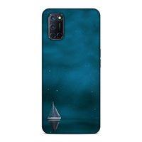 Oppo A52 Kılıf Mavi Gemi Arka Kapak Silikon Koruma Full Koruyucu