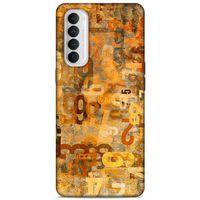 Lopard Oppo Reno 4 Pro Uyumlu Kılıf Soyut Sanat (38) Desenli Neo Hybrid Kılıf