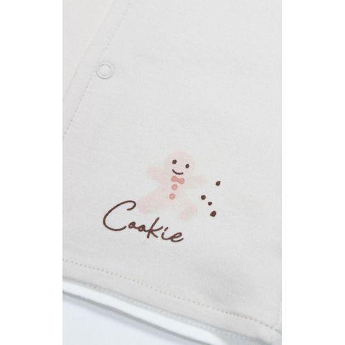 Bistyle Bistyle Yelek Çift Taraflı Cookies Make Happy 18111 Ekru