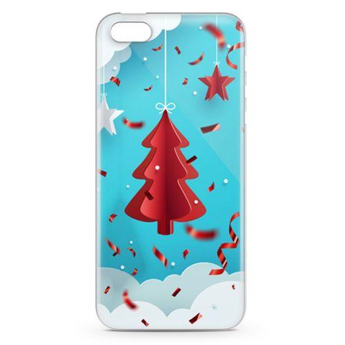 Apple iPhone 5 Kılıf Yılbaşı Hediyesi Arka Kapak Koruma Desenli Full Koruyucu