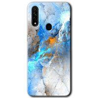 BeRa Aksesuar Oppo A31 Kılıf Baskılı Kapak - Mavi Buzul +Tam Kaplayan Mat Seramik