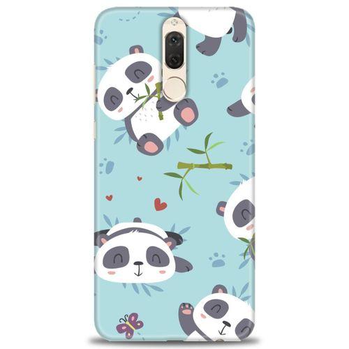 Huawei Mate 10 Lite Kılıf HD Baskılı Kılıf - Pandalar + Tam Ekran Koruyucu