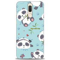 Huawei Mate 10 Lite Kılıf HD Baskılı Kılıf - Pandalar + Tam Ekran Koruyucu