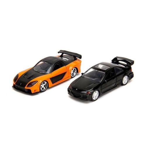 Fast Furious Twin Pack 1:32 Jada Diecast Metal Araba Seti