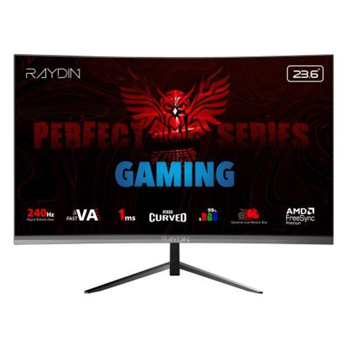 RAYDIN MM24RFA-240HZ, 23.6’’, 1ms, 240Hz, Full HD, HDMI, DP, Hoparlör, VA LED, R1650 Curved, Frameless, FreeSync Gaming Monitör