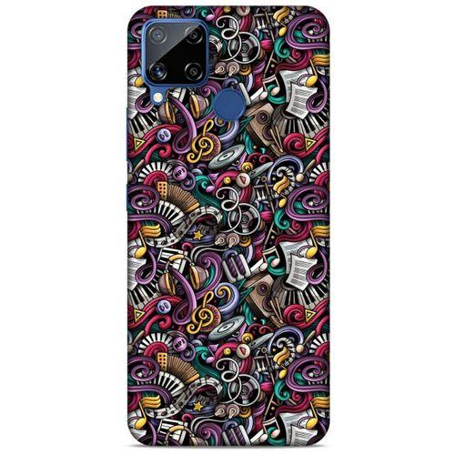 Graffitix (4) Desenli Silikon Kapak Oppo Realme C15 Kılıf