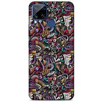 Graffitix (4) Desenli Silikon Kapak Oppo Realme C15 Kılıf