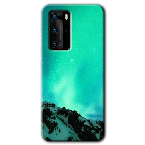 Huawei P40 Pro Kılıf HD Desen Baskılı Arka Kapak - Aurora + Kırılmaz Cam
