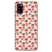Frutix Çilek 01 Samsung Galaxy A41 Kılıf Desenli Silikon