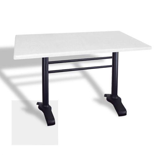 Dockers Çipa 3010 Döküm Ayak Masa 70x120 cm - (Werzalit, Wermodin ve Allzalit Tabla) - Beyaz