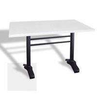 Dockers Çipa 3010 Döküm Ayak Masa 70x120 cm - (Werzalit, Wermodin ve Allzalit Tabla) - Beyaz