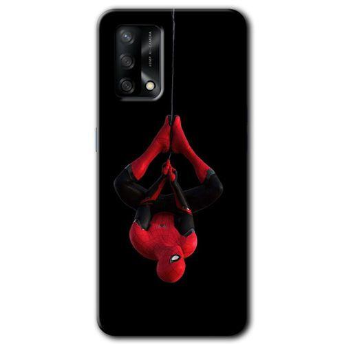 MRCİLETİSİM Oppo A74 Kılıf Kapak - Örümcek Adam +Hayalet Ekran Yandan Gözükmez
