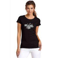 Live Fast Ride Free Baskılı Siyah Kadın Tshirt