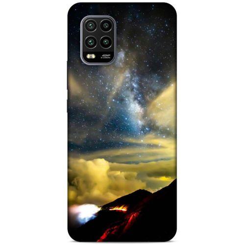 Lopard Xiaomi Mi 10 Lite Uyumlu Kılıf Gece'S (17) Tasarım Kılıf Sarı