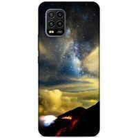 Lopard Xiaomi Mi 10 Lite Uyumlu Kılıf Gece'S (17) Tasarım Kılıf Sarı