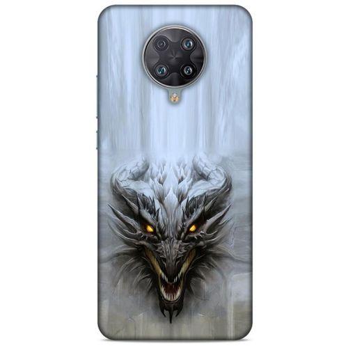 İnfinix Note 7 Kılıf Dragons (11) Tam Koruma Beyaz Ejderha