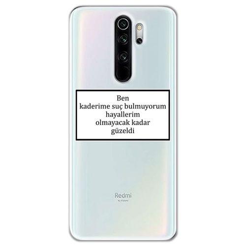 Xiaomi Redmi Note 8 Pro Kılıf HD Yazı Baskılı Silikon Arka Kapak - Yazı 5