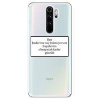 Xiaomi Redmi Note 8 Pro Kılıf HD Yazı Baskılı Silikon Arka Kapak - Yazı 5