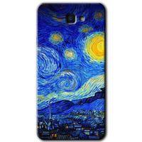 Potkal Hediye Fabrikası Samsung Galaxy J7 Prime 2 HD Baskılı Kılıf + 9D Tam Ekran Koruyucu - Starry Night