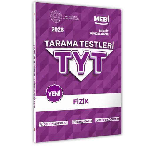 2026 YKS-TYT MEBİ-OGM Fizik Özgün Tarama Testleri Kitabı A4 Boyut Renkli Görsel BASKI ÜCRETİ