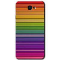 Potkal Hediye Fabrikası Samsung Galaxy J7 Prime 2 HD Baskılı Kılıf + 9D Tam Ekran Koruyucu - Colorful Lines