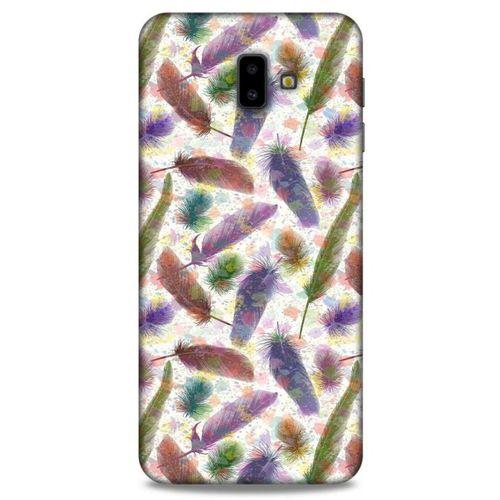 Samsung Galaxy J6 Plus Kılıf Desenli Özel Seri Tüyler (33) Hybrid Kılıf