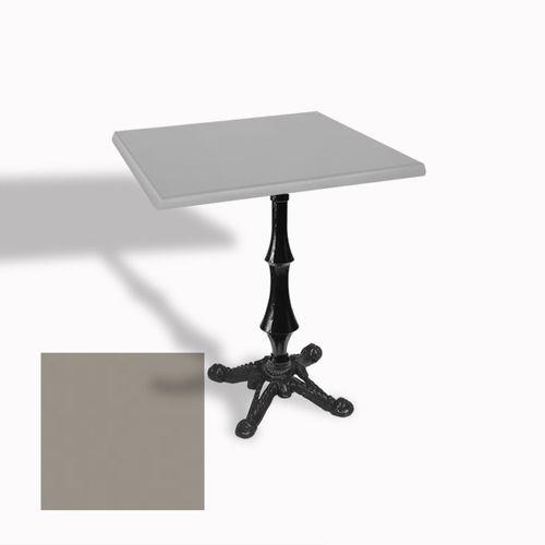 Dockers Çipa 1012 Döküm Ayak Kare Masa 80X80 cm - (Werzalit, Wermodin ve Allzalit Tabla) - Koyu Gri