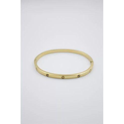 CRT Model Taşlı İnce  Bilezik - Altın