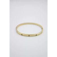 CRT Model Taşlı İnce  Bilezik - Altın