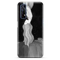 Oppo Realme 7 Kılıf Depresyon (24) Darbe Emici Kılıf Kahve Sarı