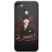 Potkal Hediye Fabrikası General Mobile GM 8 Go HD Baskılı Kılıf + 9D Tam Ekran Koruyucu - Kemal Atatürk