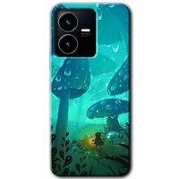 Vivo Y22s Kılıf HD Desen Baskılı Arka Kapak - Silhoutte Dropss